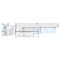 Cam-uksesulgur ASSA ABLOY DC700 BC 3-6 (hall, sobilik liugvarrega)