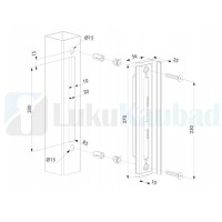 Jalgvärava lukuvastus LOCINOX SHKM