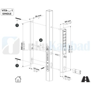Mehaaniline koodlukk Locinox VITA Mehaaniline koodlukk Locinox VITA