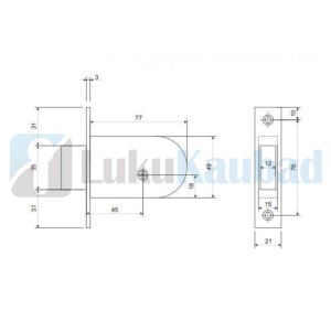 Lisalukk APECS 90-K-CR (156F), 5 võtit