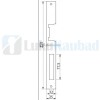 Elektrivasturaua kinnitusplaat JiS 902X INOX (250x25mm)